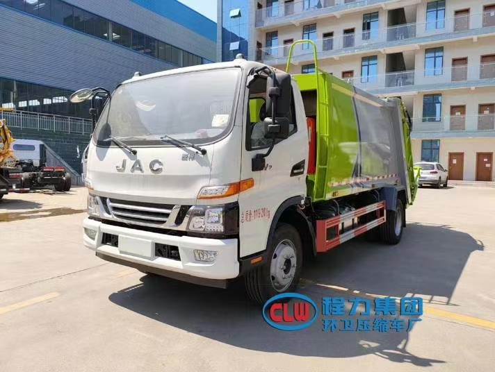 國(guó)六8立方江淮V7 壓縮垃圾車(chē)