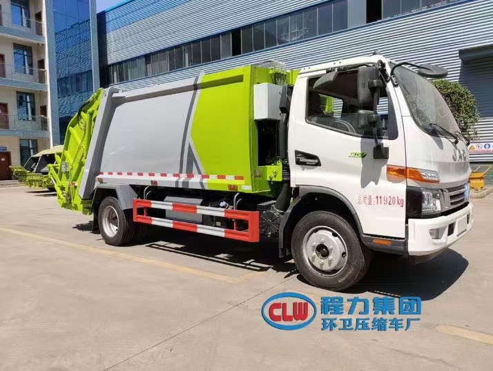 國(guó)六8立方江淮V7 壓縮垃圾車(chē)